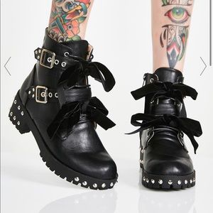 DOLLSKILL BABYDOLL GLOOM ANKLE BOOTS